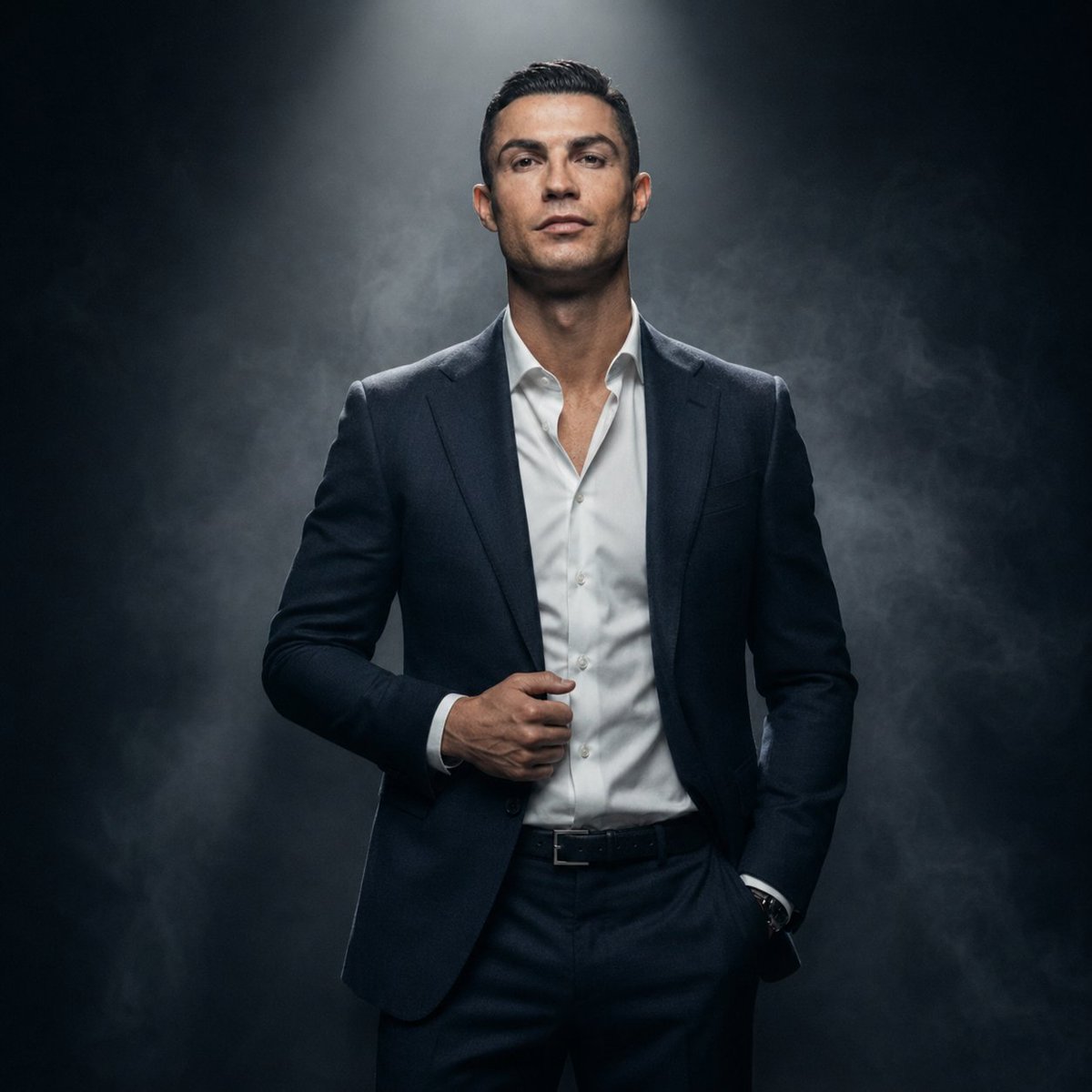 Luxury Fashion Executive Portrait AI image template preview