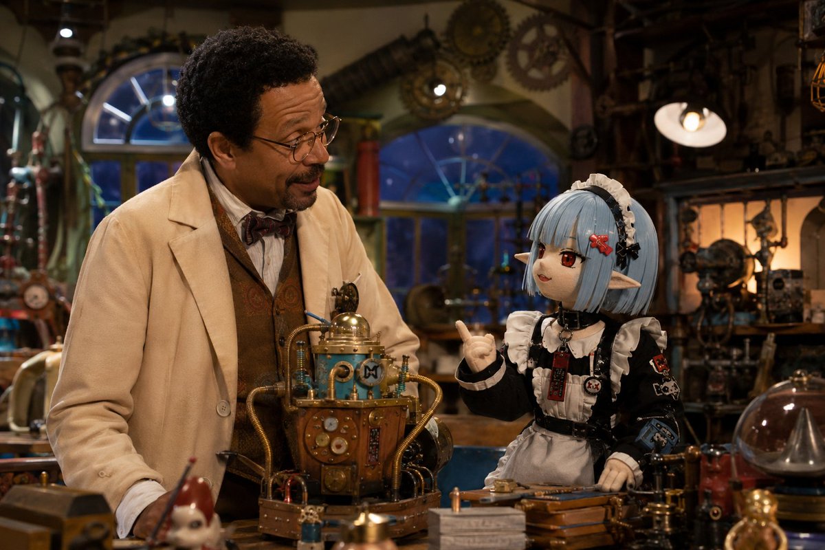 World Famous Puppet Show Scene AI image template preview