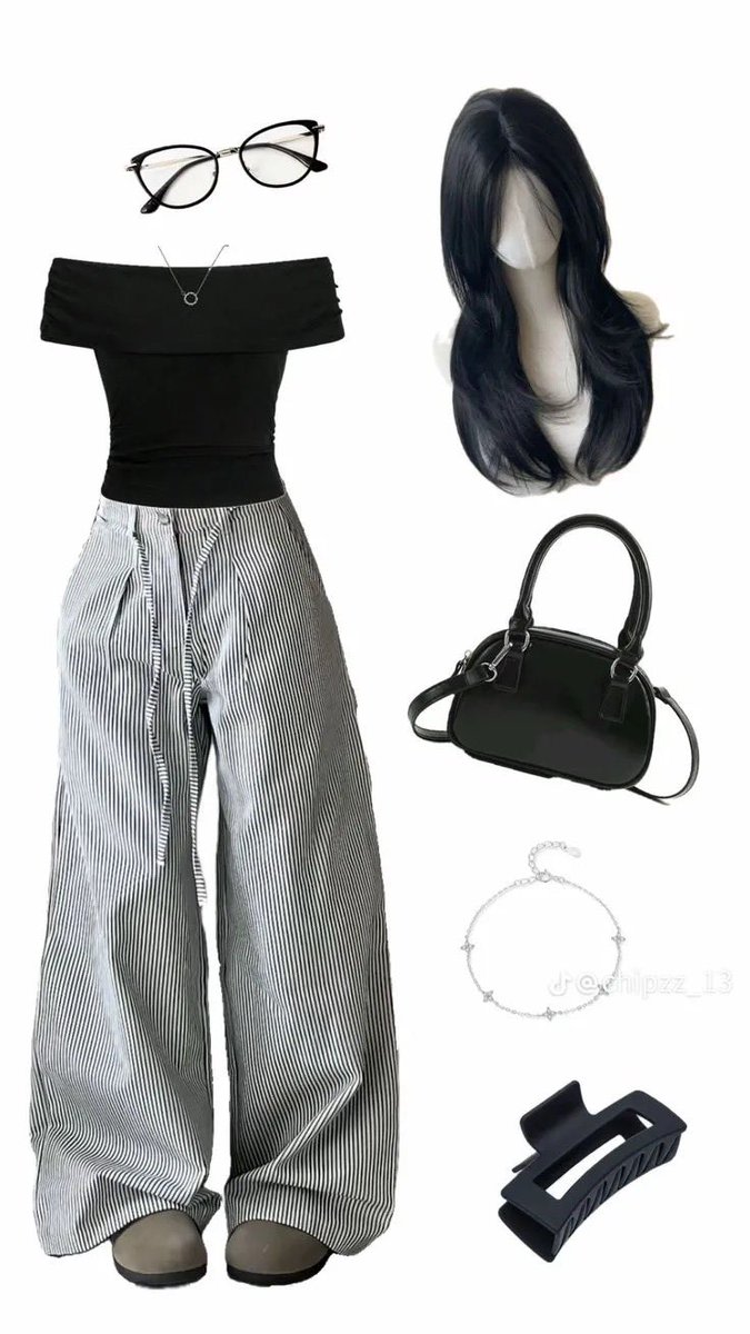 High-End Pinstripe Fashion Portrait example 2