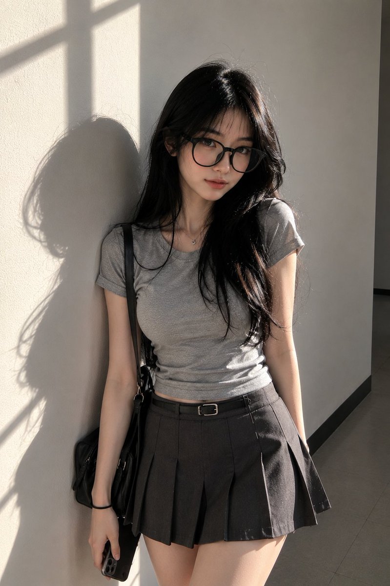 Candid Campus Student Portrait AI image template preview