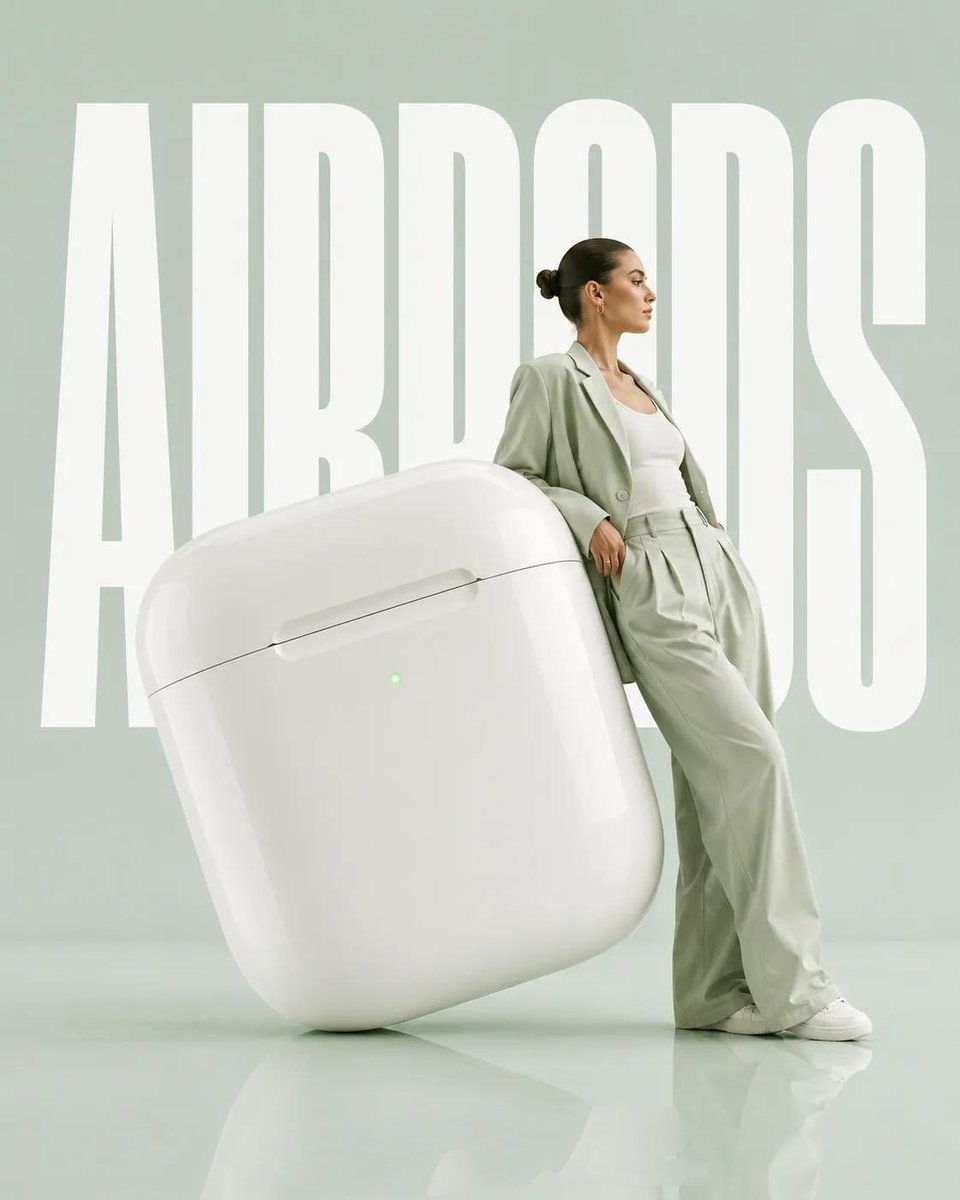 Surrealist Fashion Advertising Poster AI image template preview