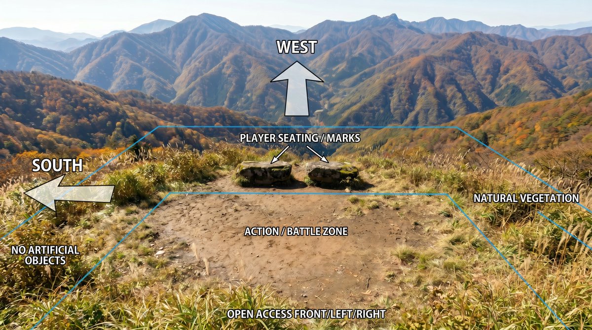 Annotated Mountain Location Diagram AI image template preview