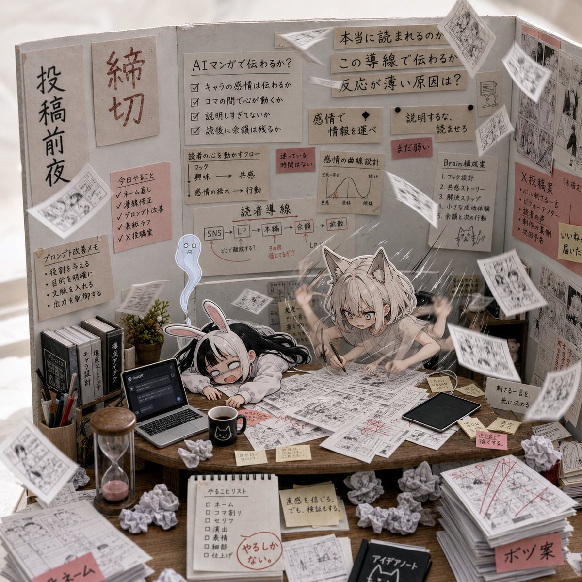 AI Manga Deadline War Room AI image template preview