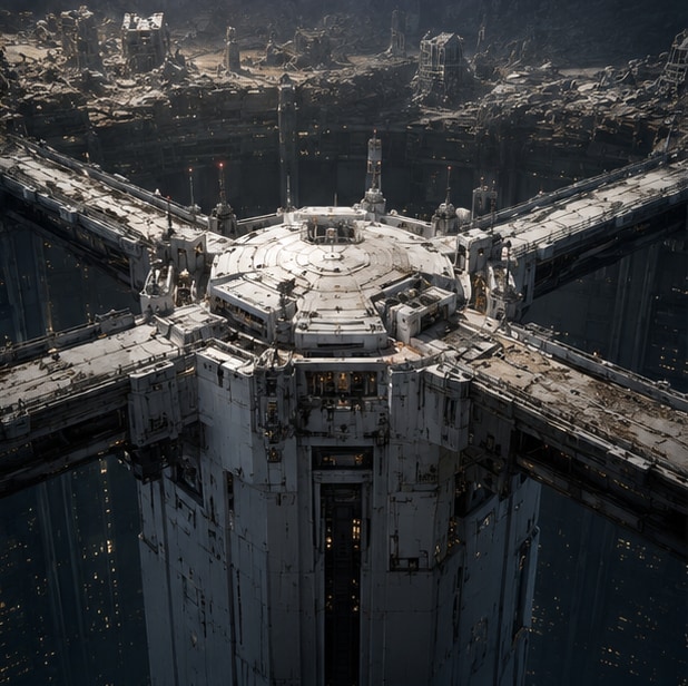 Tokyo Geofront Central Tower Rooftop AI image template preview