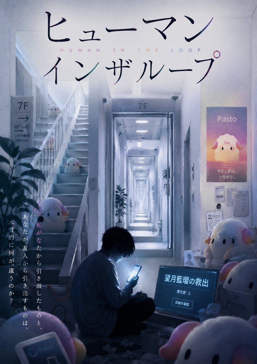Liminal Japanese Novel Cover AI image template preview