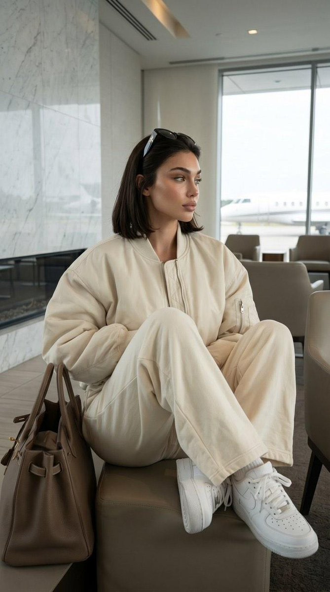 Private Terminal Lounge Elegance AI image template preview