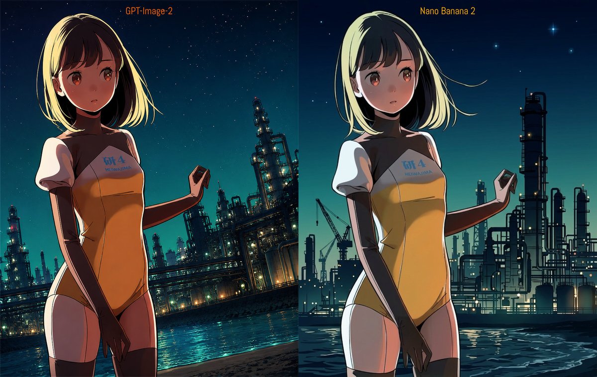 Industrial Night Background Replacement AI image template preview