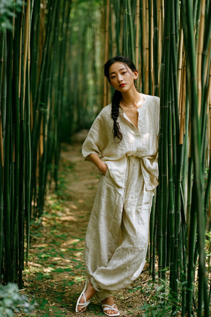Suzhou Garden Bamboo Path Portrait example 2