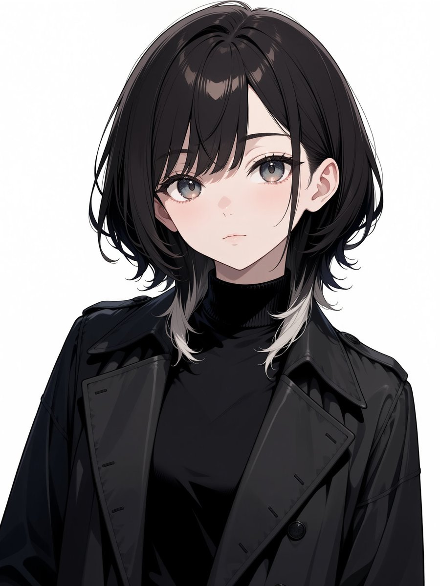 Faceless Anime Fashion Portrait AI image template preview