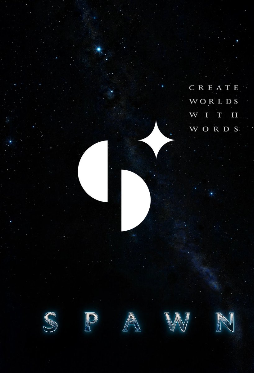 Cosmic Spawn Brand Poster AI image template preview