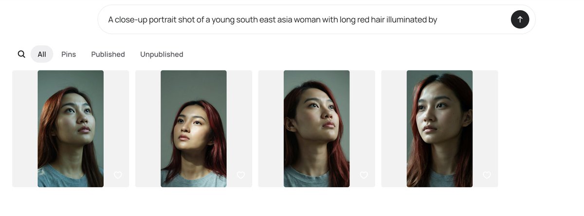 AI Gallery Portrait UI Screenshot AI image template preview