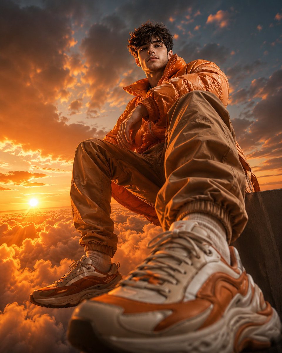 Luxury Streetwear Fashion Campaign AI image template preview