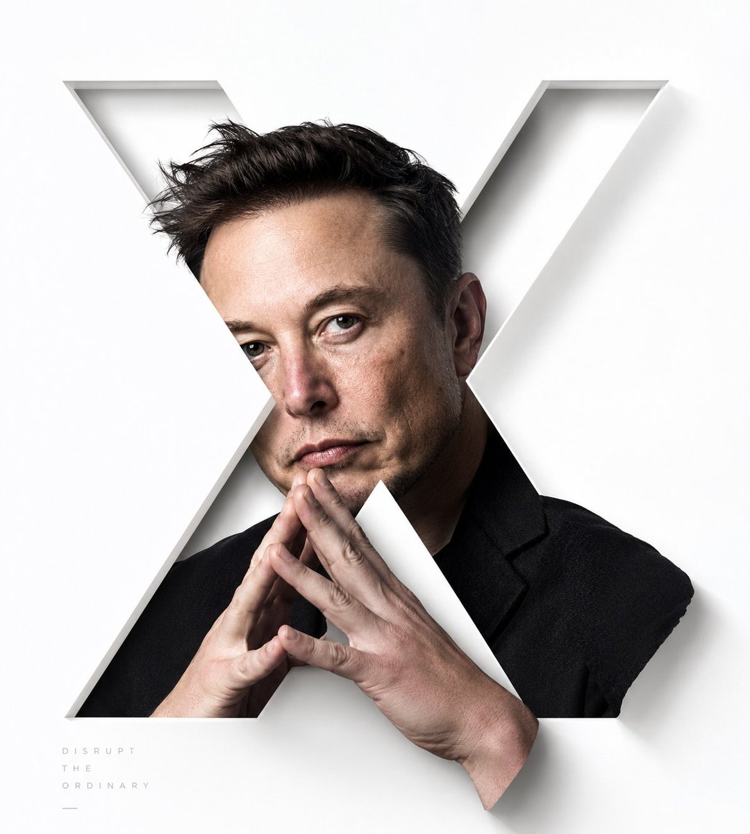 Stylized X-Frame Portrait Design AI image template preview