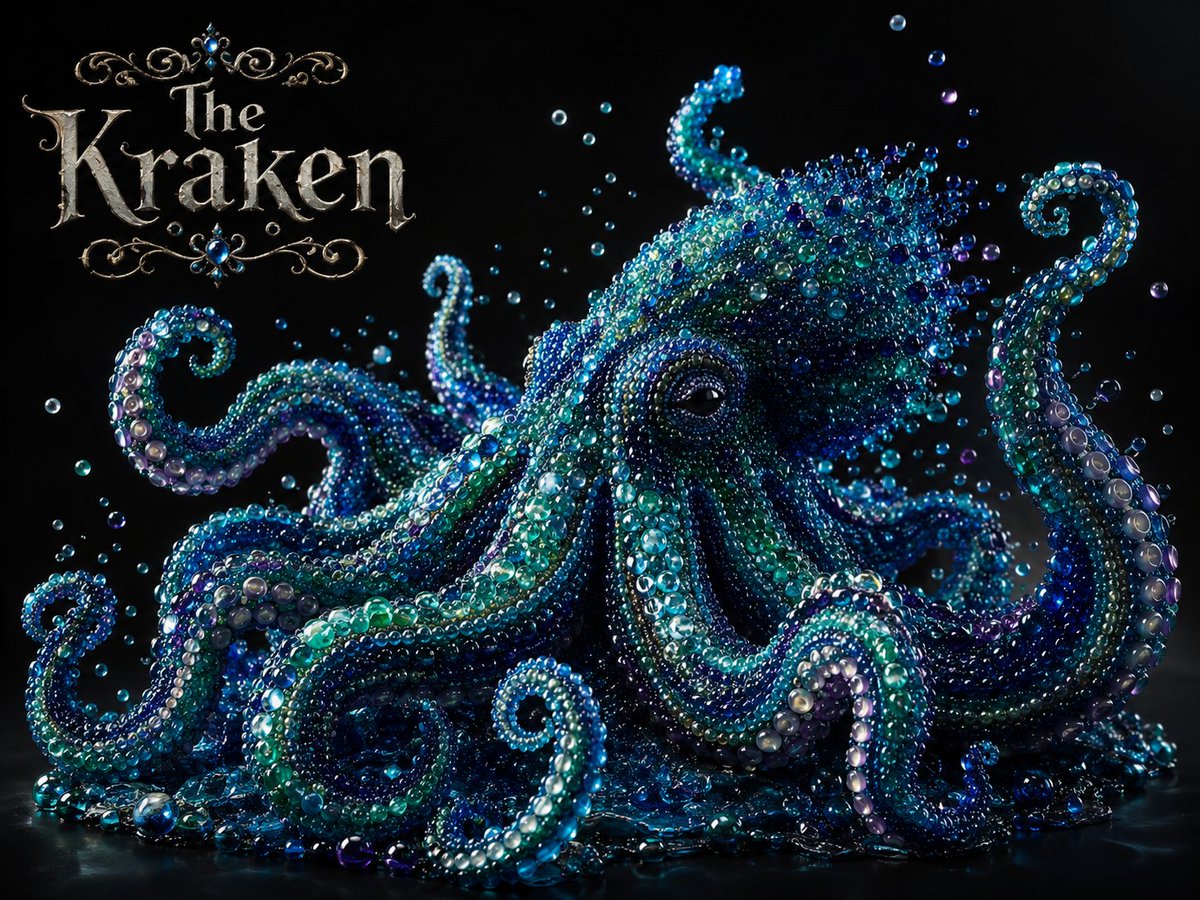 Pearlescent Glass Sculpture AI image template preview
