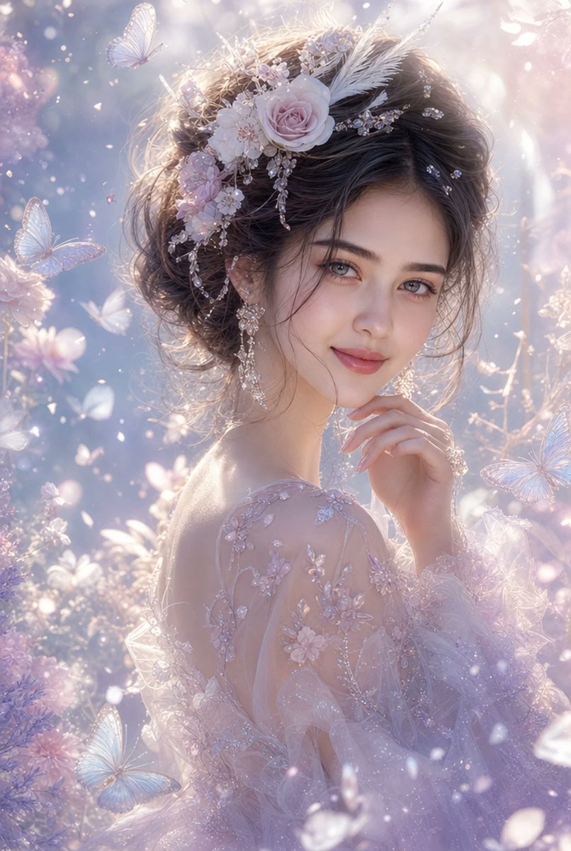 Ethereal Fantasy Portrait AI image template preview