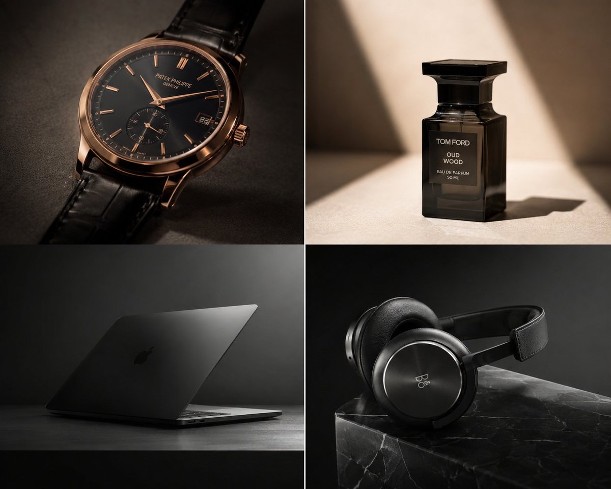 Premium Luxury Tech Editorial Style AI image template preview