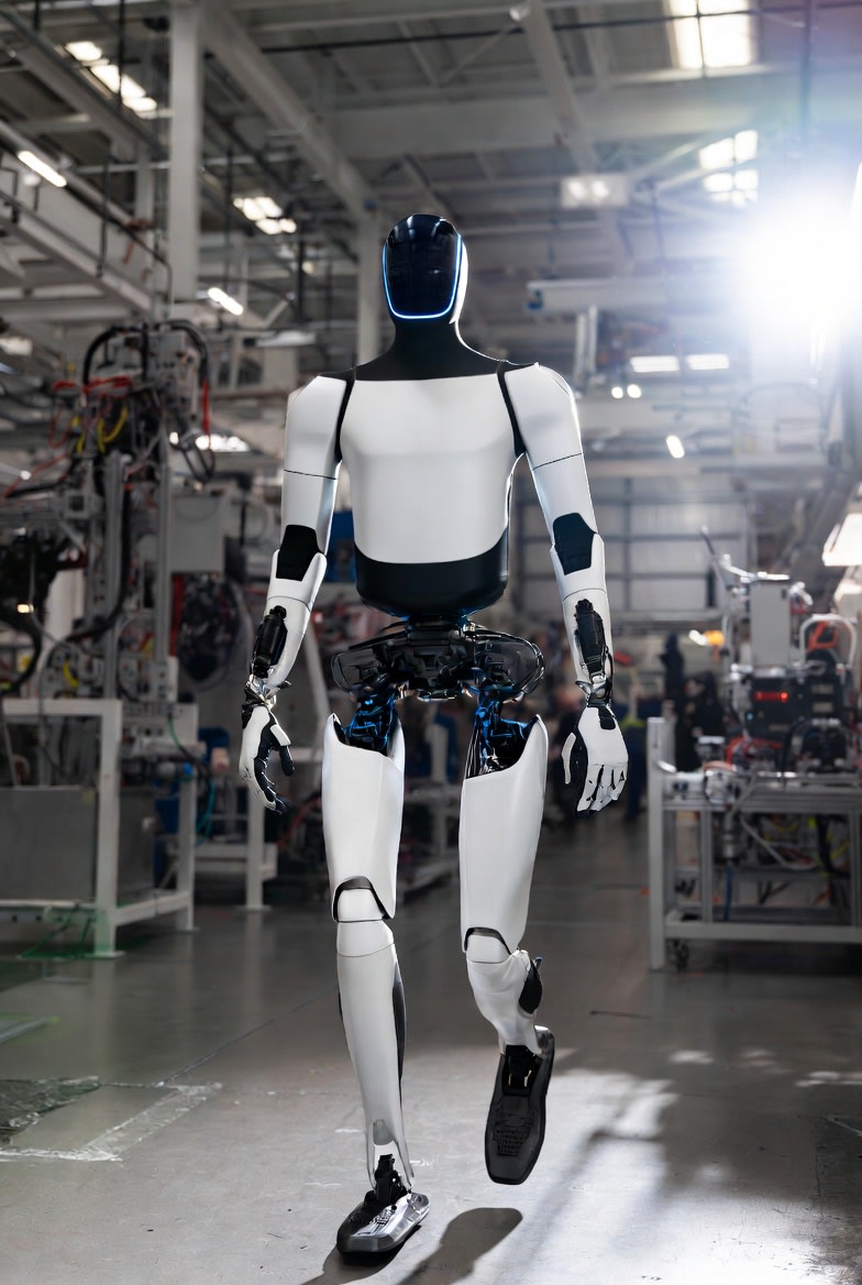 Optimus Robot on Tesla Assembly Line AI image template preview