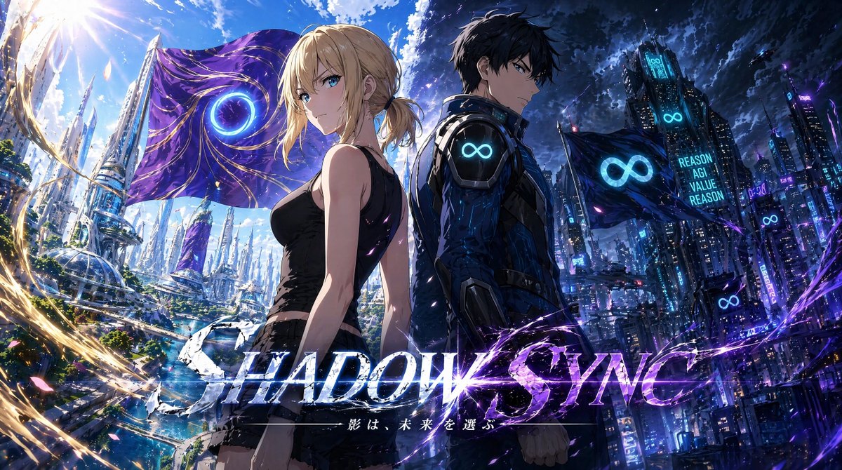 Shadow Sync Anime Key Visual AI image template preview