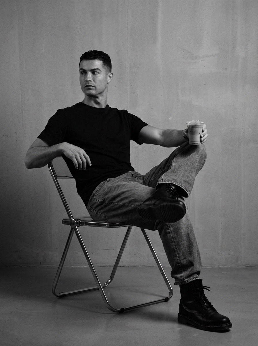 Industrial Studio Fashion Portrait AI image template preview