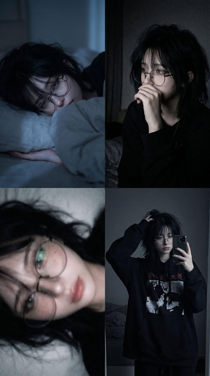 Melancholic 2x2 Photo Collage AI image template preview