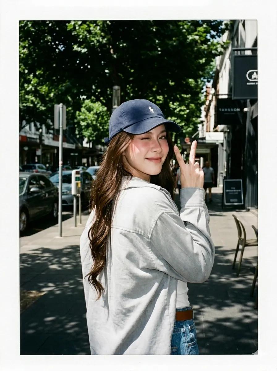 Summer Street Lifestyle Photography AI image template preview