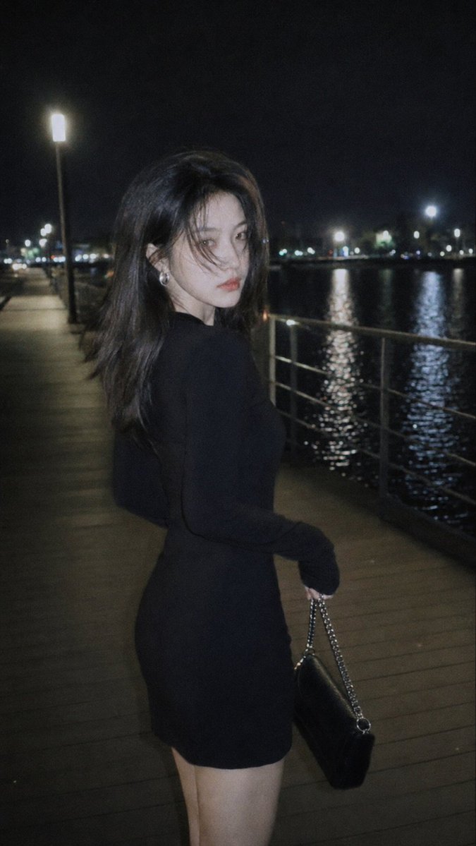 Nighttime Urban Film Portrait AI image template preview
