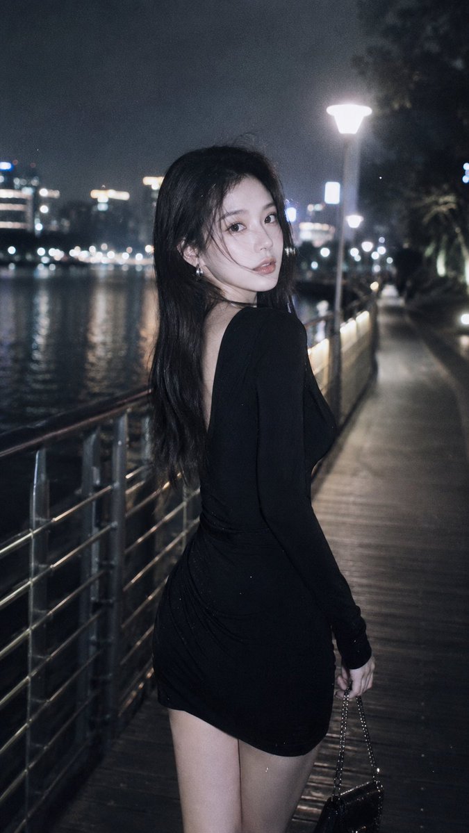 Nighttime Urban Film Portrait example 3
