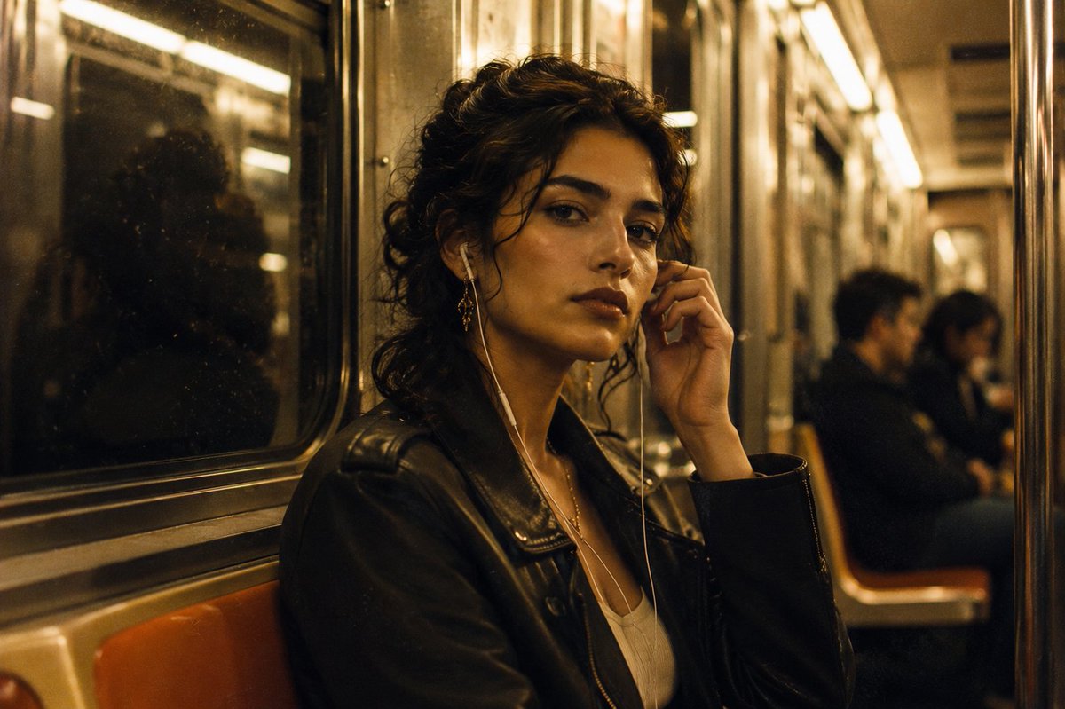Nostalgic 90s Subway Film Portrait example 2
