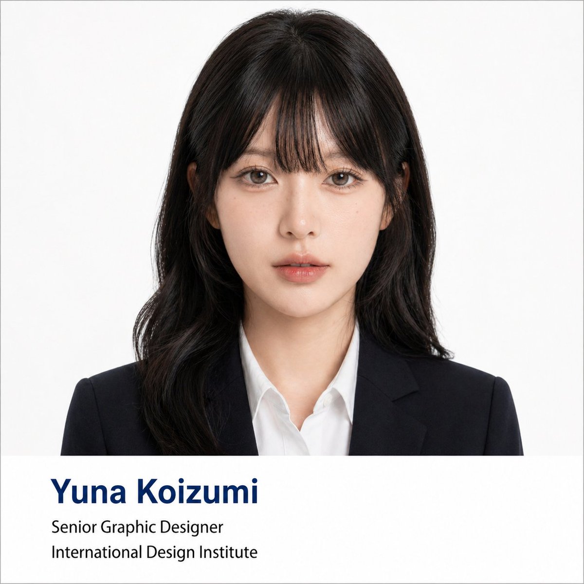Professional Corporate Headshot Poster Creator AI image template preview