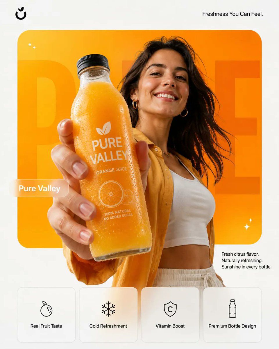 Premium Product Campaign Poster Prompt AI image template preview