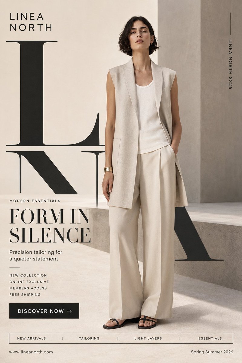 Fashion Campaign Poster Framework example 2