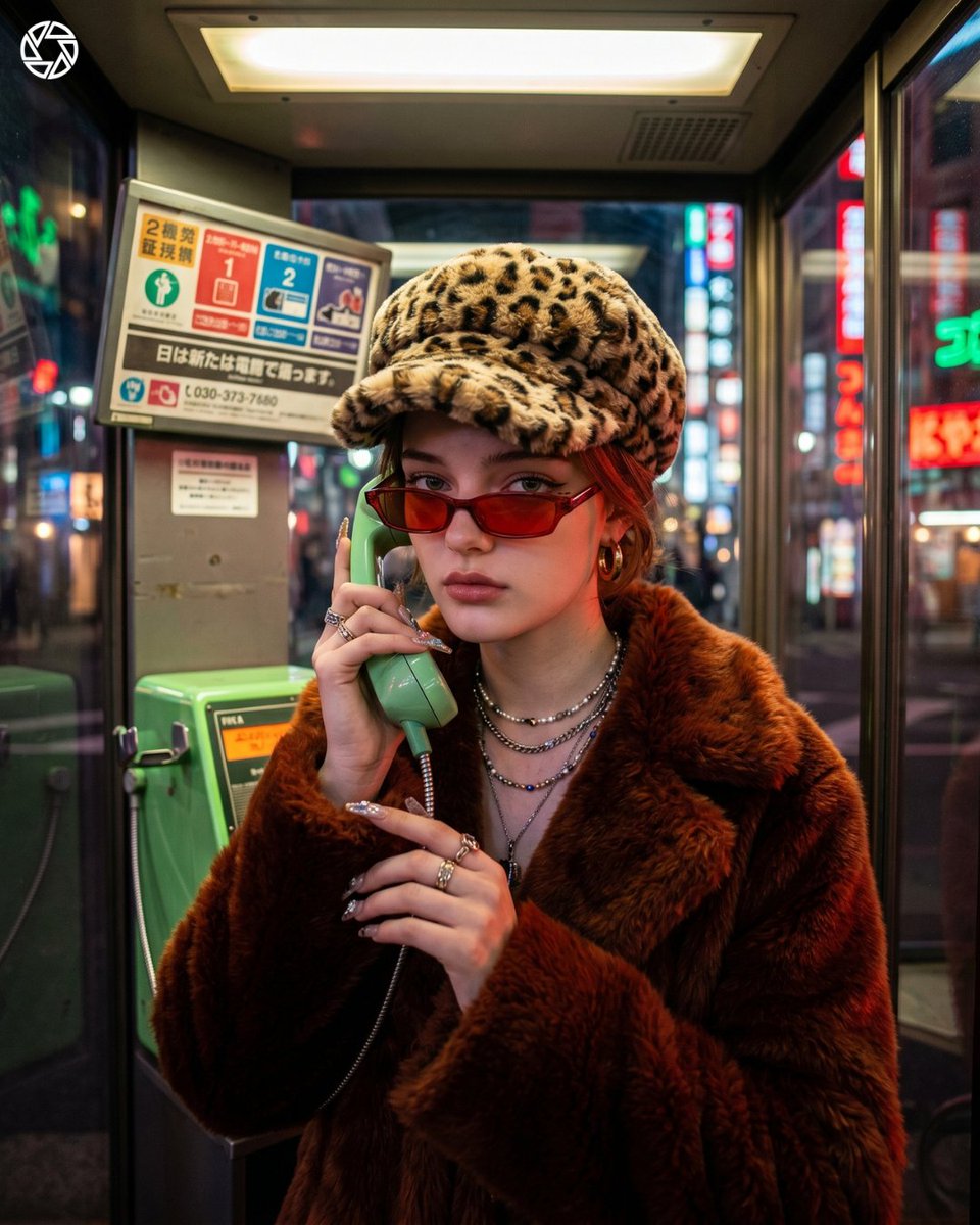 Ultra-Realistic Cyber-Fashion Portrait AI image template preview