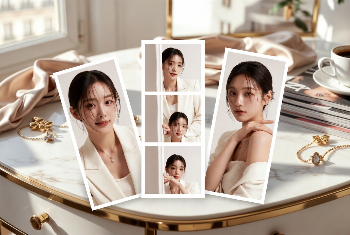 Luxury Vanity Photo Prints AI image template preview