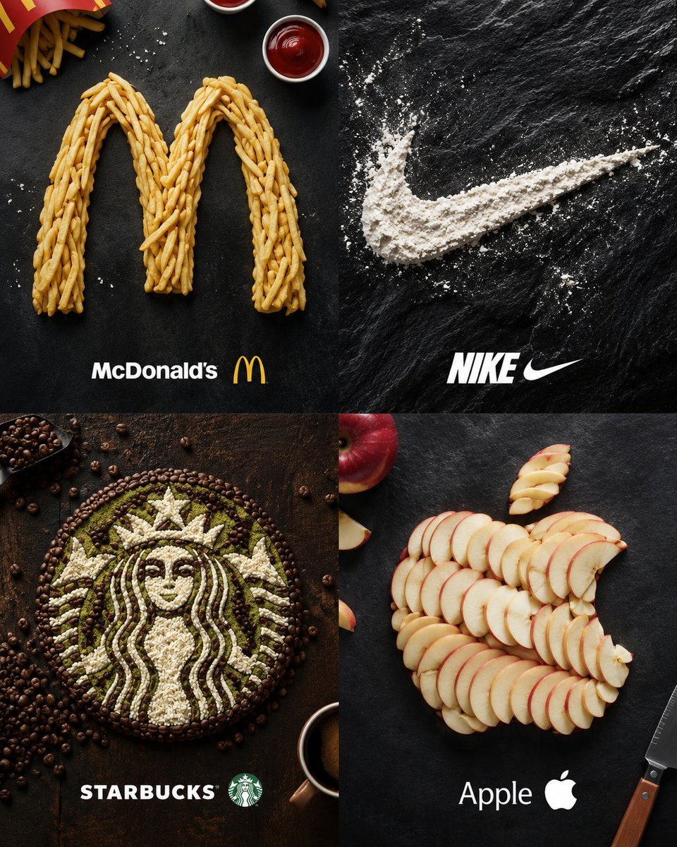 Food Ingredient Brand Logo Transformation AI image template preview
