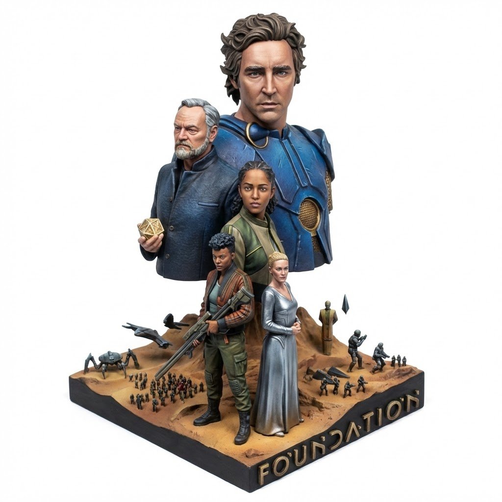 Realistic Miniature Sports Figurine Transformation AI image template preview