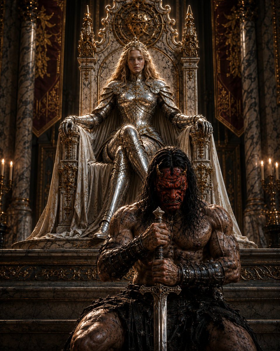 Dark Fantasy Dream Kingdom Throne AI image template preview