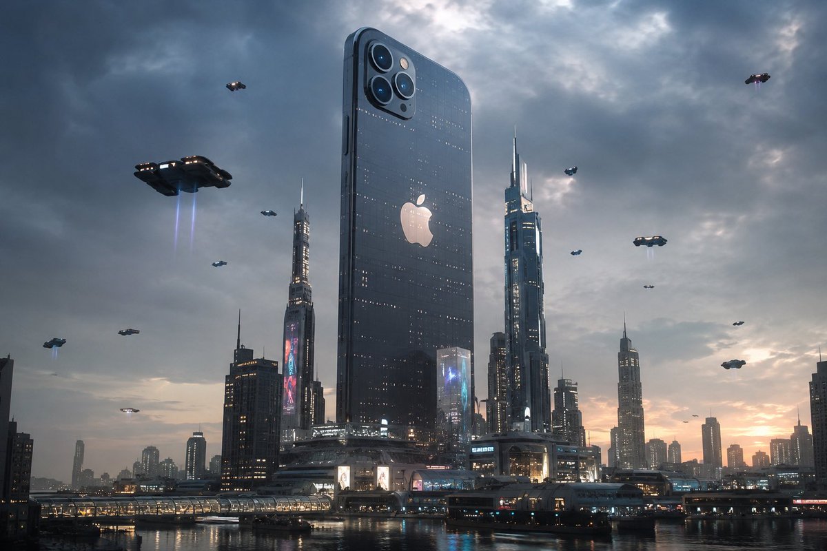 Futuristic Tech Skyscraper City AI image template preview