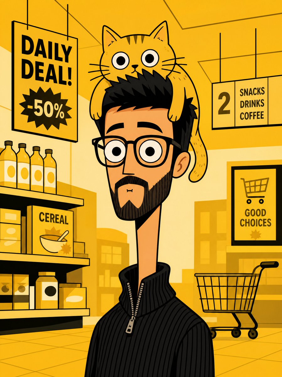 Bizarre Flat Cartoon Character example 2
