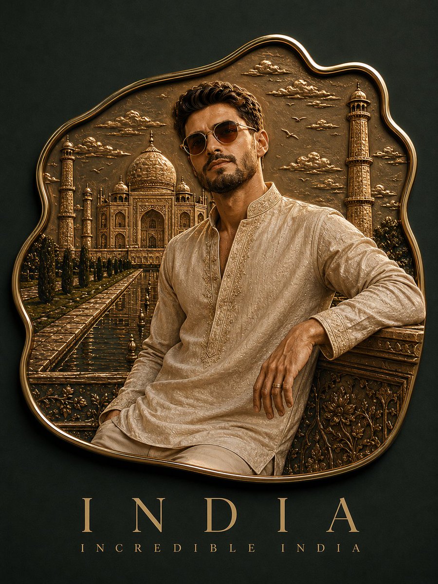 Custom Enamel Souvenir Magnet AI image template preview