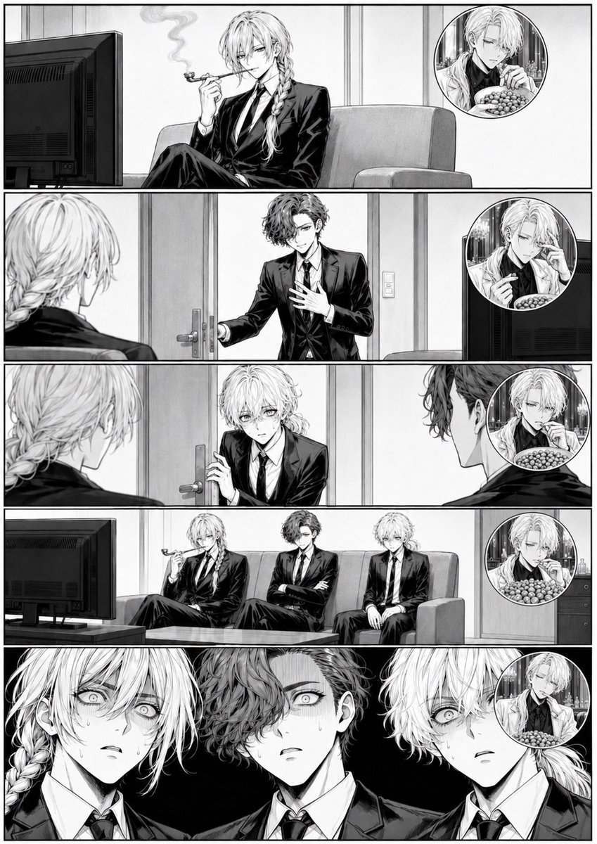 Censored Manga Page With Too Many Nuts AI image template preview