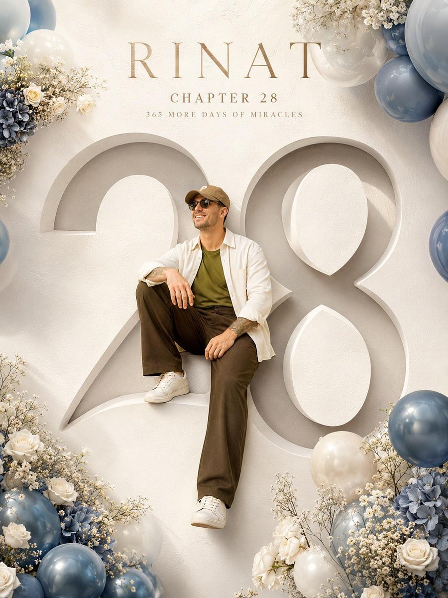 Luxury Birthday Milestone Poster AI image template preview