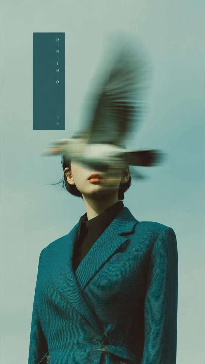 Avant-Garde Fashion Editorial Portrait AI image template preview