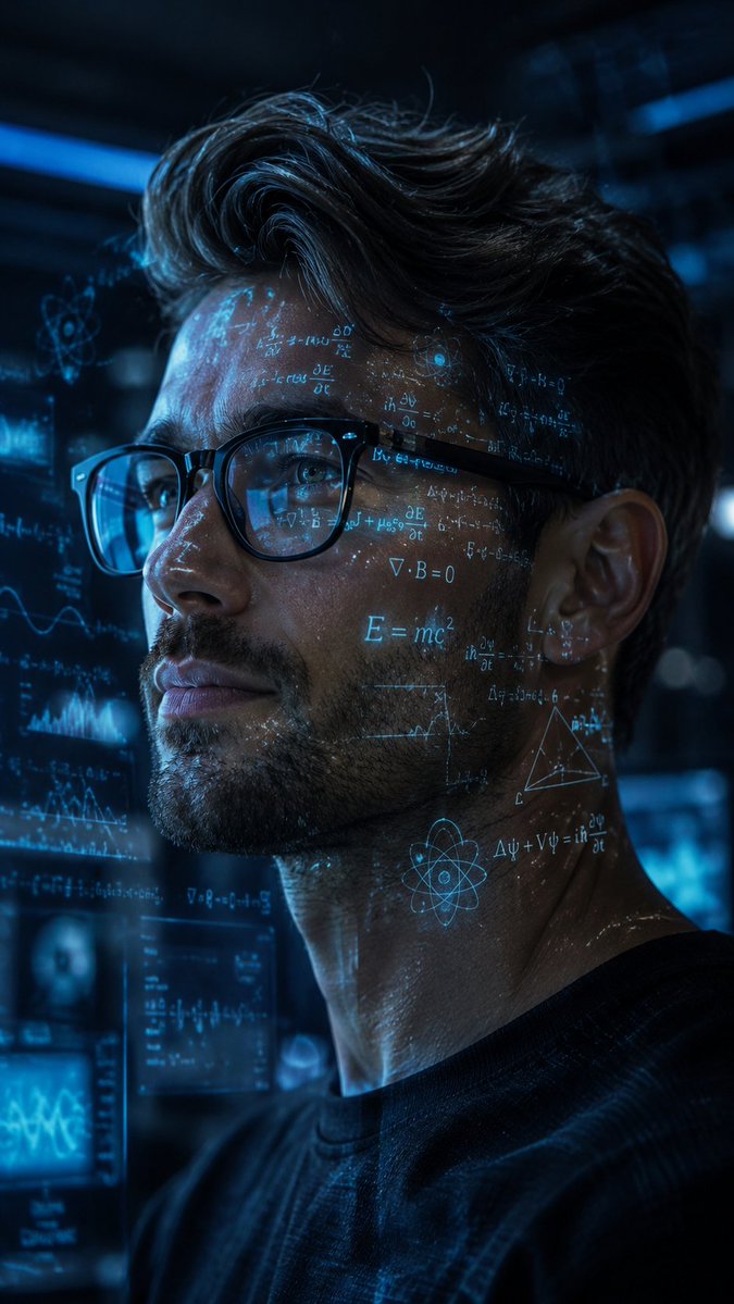 Cinematic Genius Portrait AI image template preview