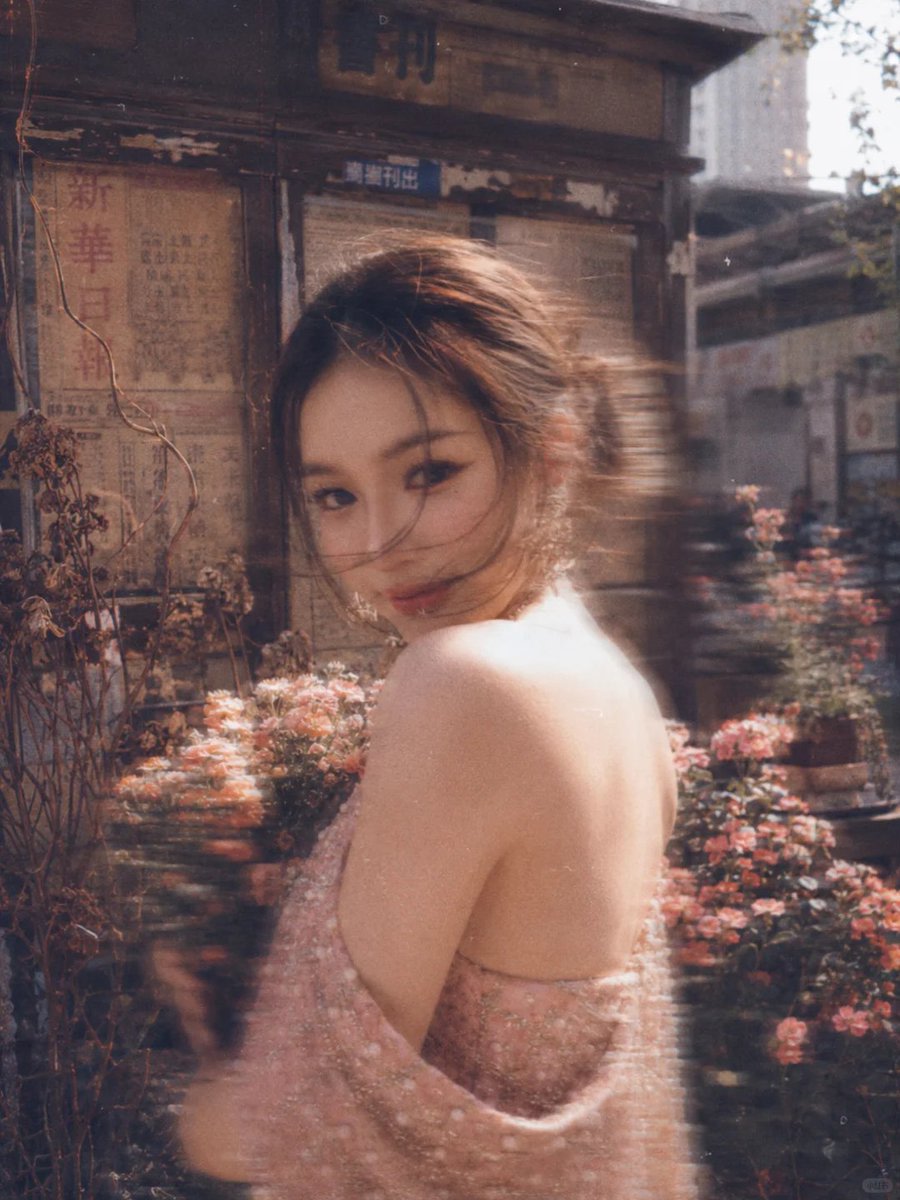 Vintage Film Style Portrait Transformation AI image template preview