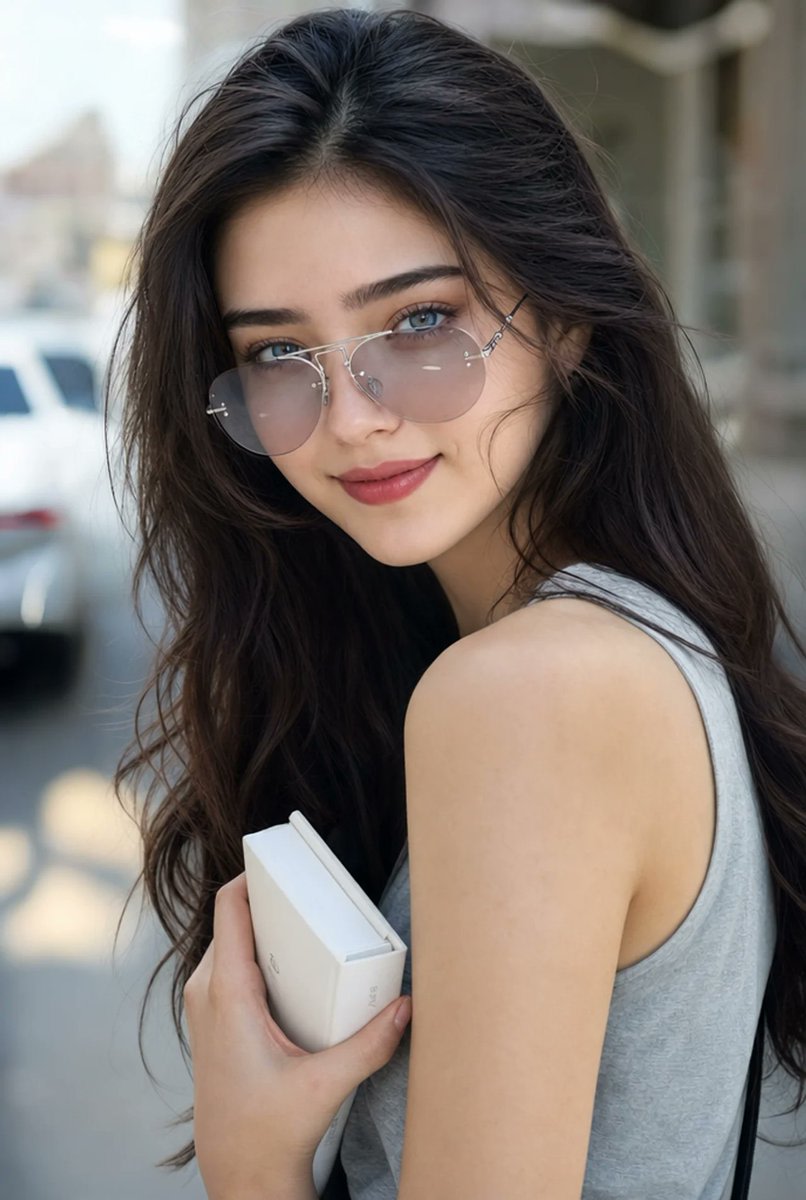 Hyperrealistic Aviator Portrait AI image template preview