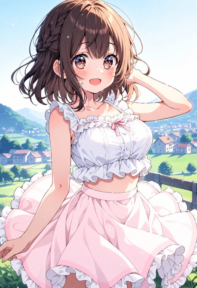 Censored Anime Girl Portrait AI image template preview