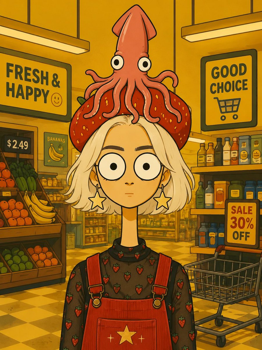 Bizarre Flat Cartoon Portrait example 1