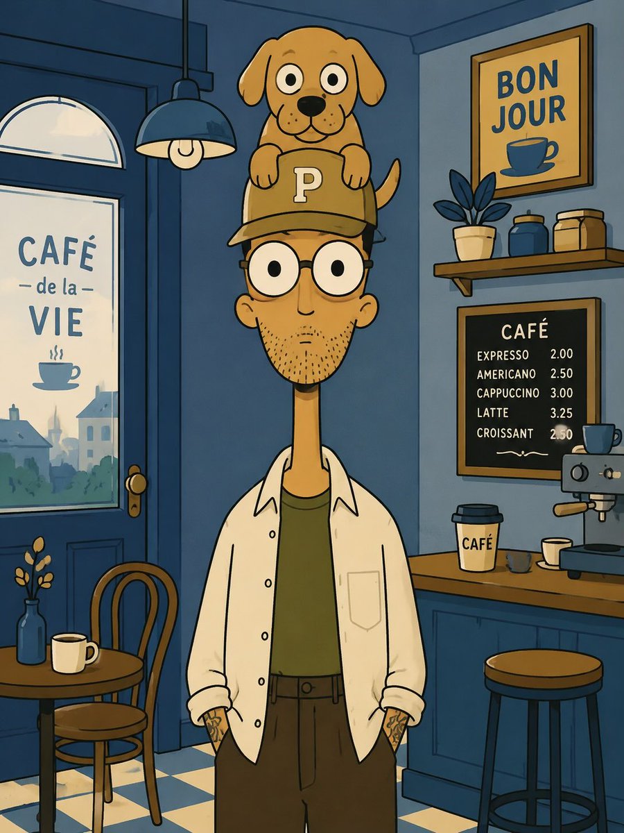 Bizarre Flat Cartoon Portrait example 2