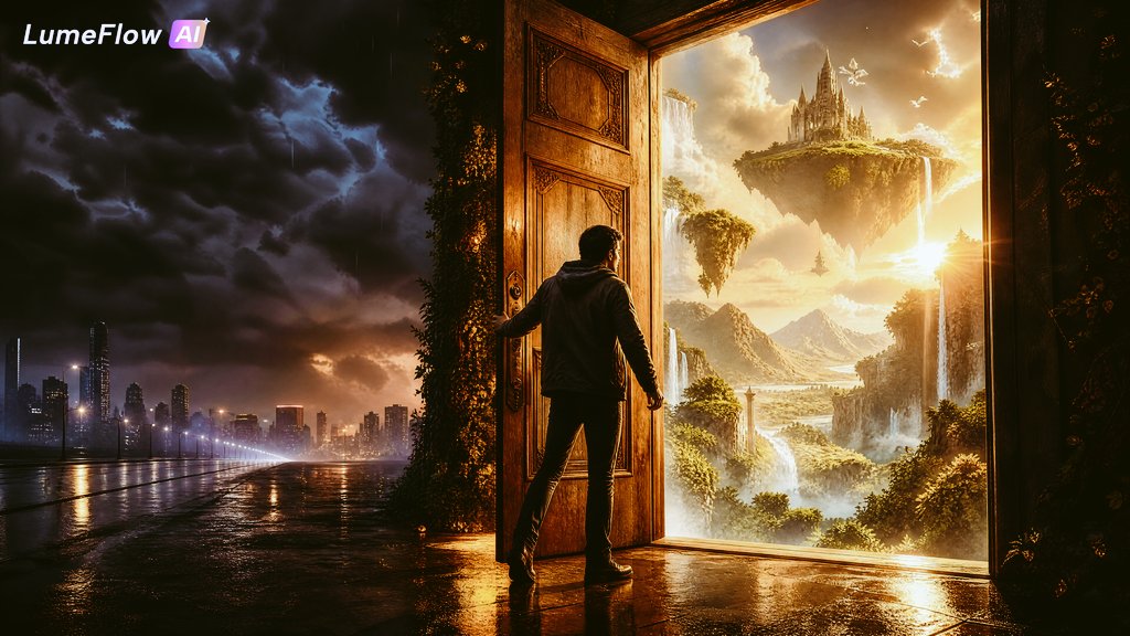 The Door to Another Life Surreal Fantasy Art example 1