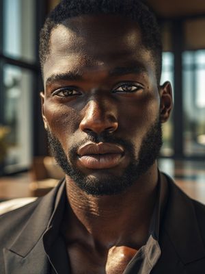 Censored Luxury Portrait AI image template preview
